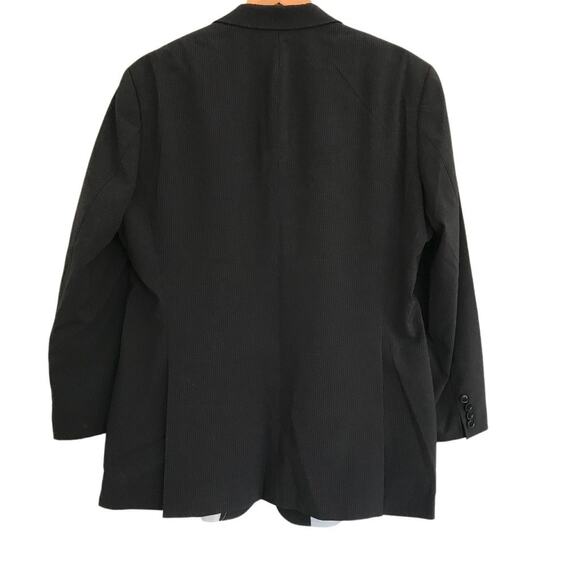 HUGO BOSS Pasolini Wool Blend Blazer Men 44R Black Business Timeless Made In USA - Picture 3 of 16